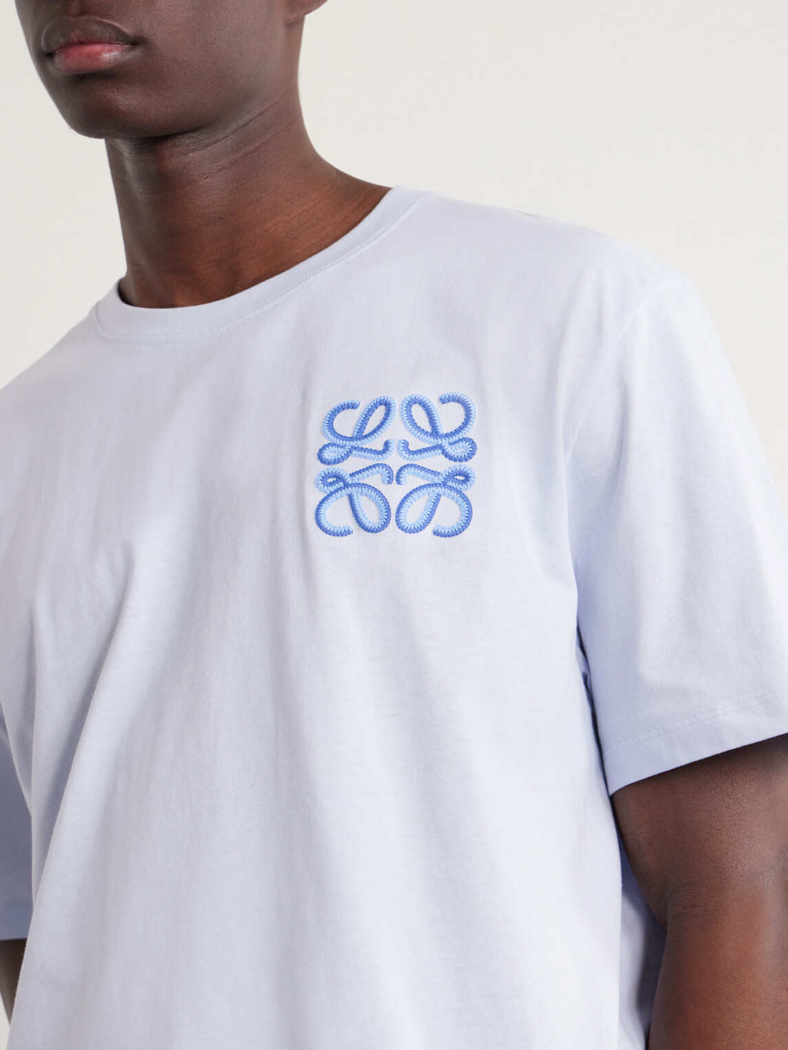 LOEWE - Paula's Ibiza Logo-Embroidered Cotton T-Shirt - Blue