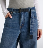 Sacai Belted wide-leg jeans