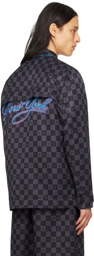 Tommy Jeans Black & Gray Checkerboard Shirt