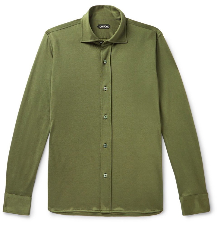 Photo: TOM FORD - Jersey Shirt - Army green