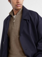 Sunspel - Cashmere Half-Zip Sweater - Brown