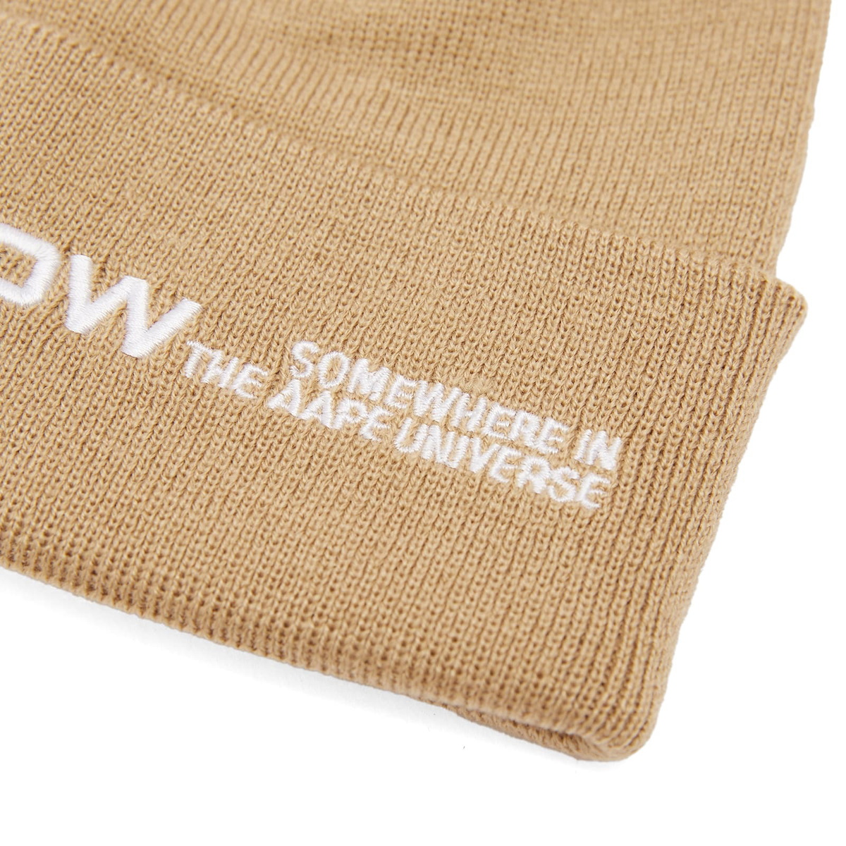 Men's Aape AAPE NOW BEANIE in Light Beige 