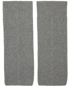 Dries Van Noten Grey Tackle Leg Warmers