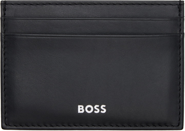 Photo: BOSS Black Buffed Leather Card Holder