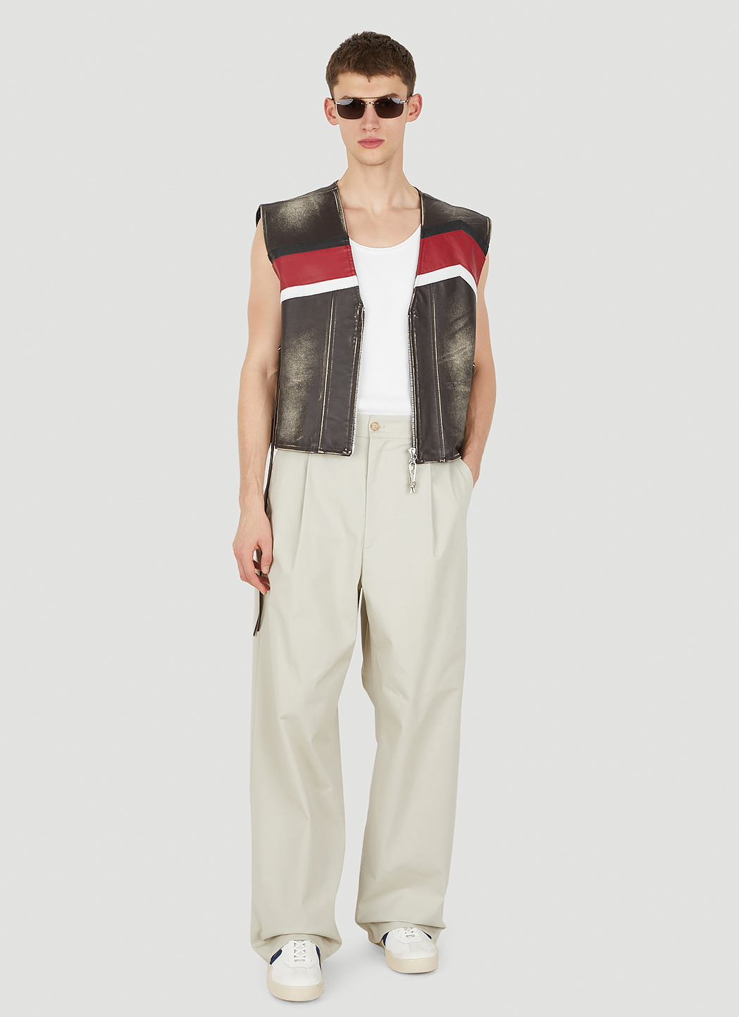 Eytys Harper Graphic Vintage Sleeveless Jacket
