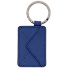 Smythson Blue Panama Envelope Keychain
