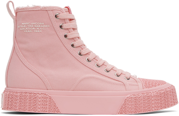 Photo: Marc Jacobs Pink 'The High Top' Sneakers