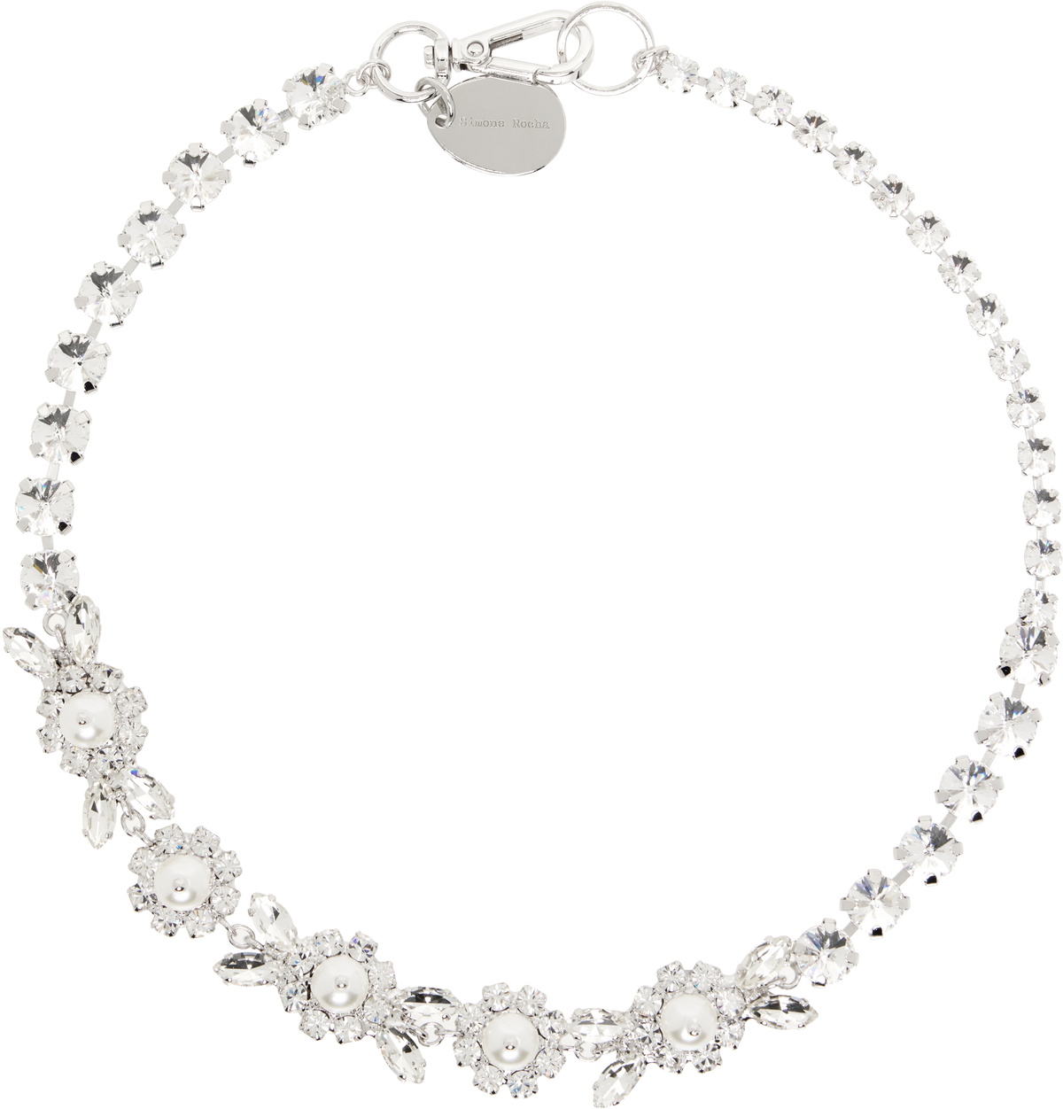 【関税込み】Pearl & Crystal Dagger Necklace - Simone Rocha - Simone Rocha Pearl & Crystal Dagger Choker Necklace