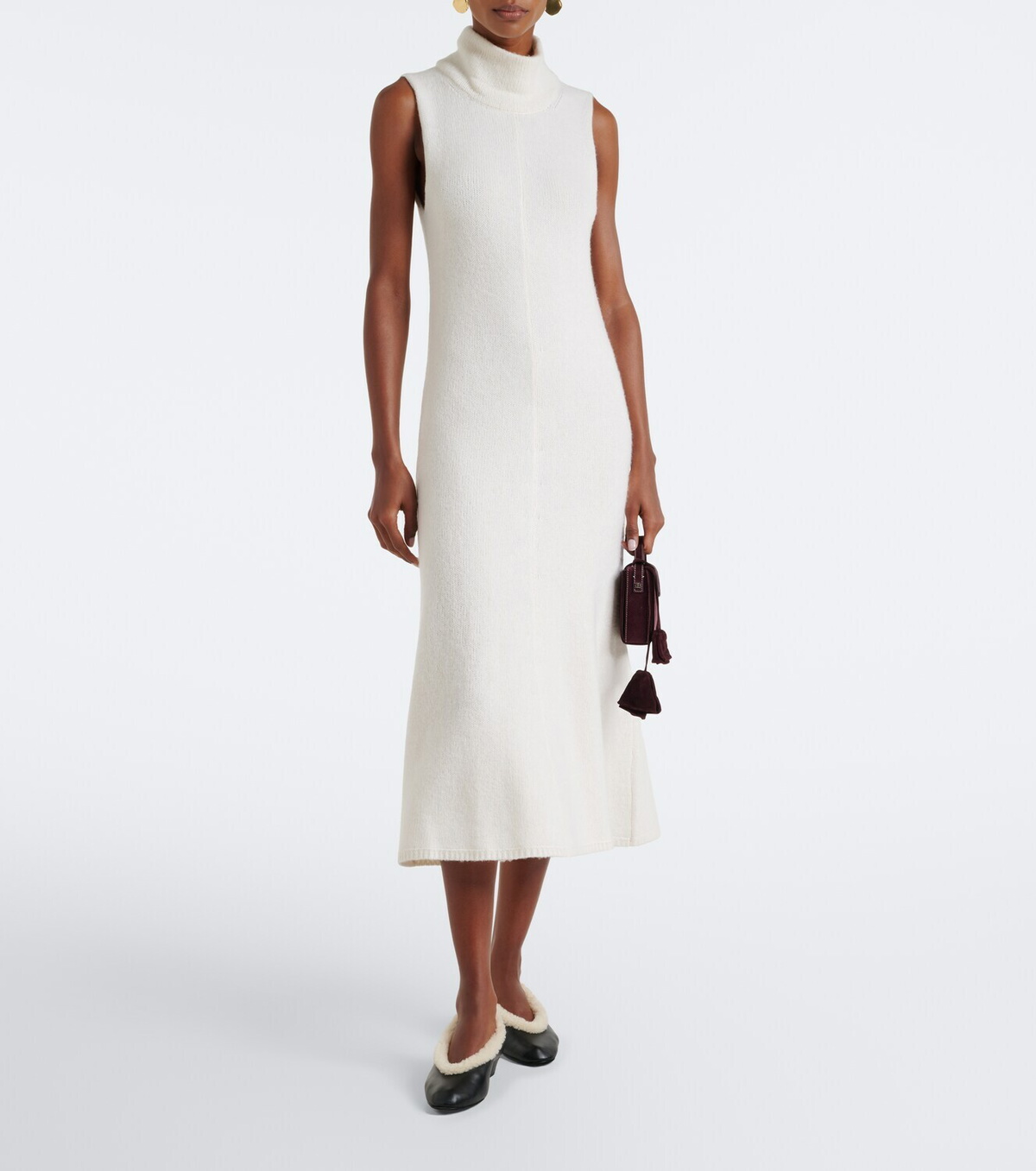 Magda Butrym Shearling-lined leather pumps