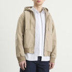 Dickies Men's Unlined Canvas Hooded Bomber Jacket in Desert Sand