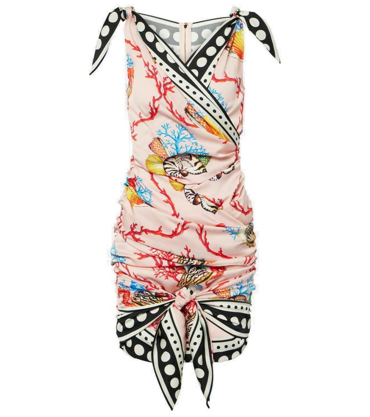 Photo: Dolce&Gabbana Capri printed silk-blend minidress