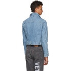 Vetements Blue Levis Edition Cut-Up Denim Jacket