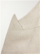 De Petrillo - Double-Breasted Linen Blazer - Neutrals