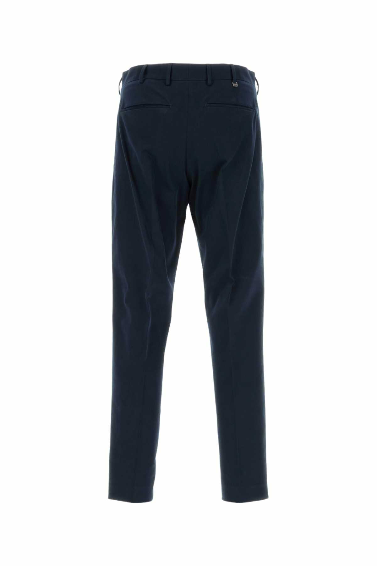 PT Torino Navy Blue Stretch Cotton Pant