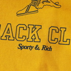 Sporty & Rich Track Club Hoody in Gold/Navy