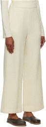 Missing You Already Off-White Wide-Leg Lounge Pants