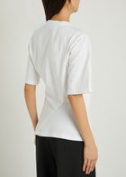 Rohe Gathered Cotton T-shirt White