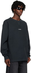 Acne Studios Black Printed Sweatshirt