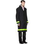 Junya Watanabe Black Gore-Tex® Reflective Ripstop Trench Coat