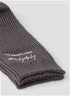 Logo Patch Military Socks in Grey
