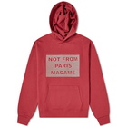 Drôle de Monsieur Embroidered Not From Paris Madame Hoody