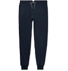 Schiesser - Nick Slim-Fit Tapered Cotton-Jersey Sweatpants - Men - Midnight blue