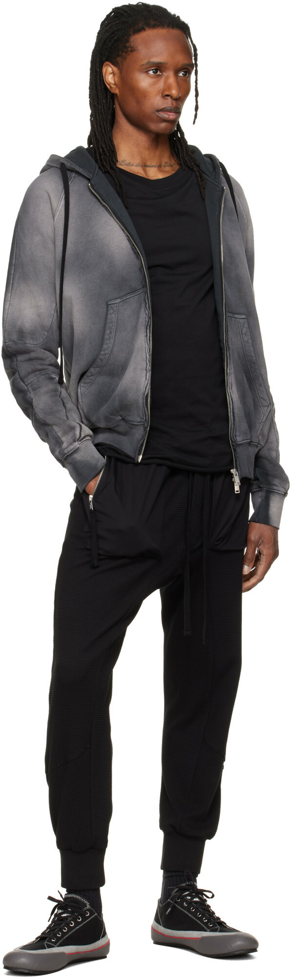 thom/krom Gray SJ 711 Hoodie