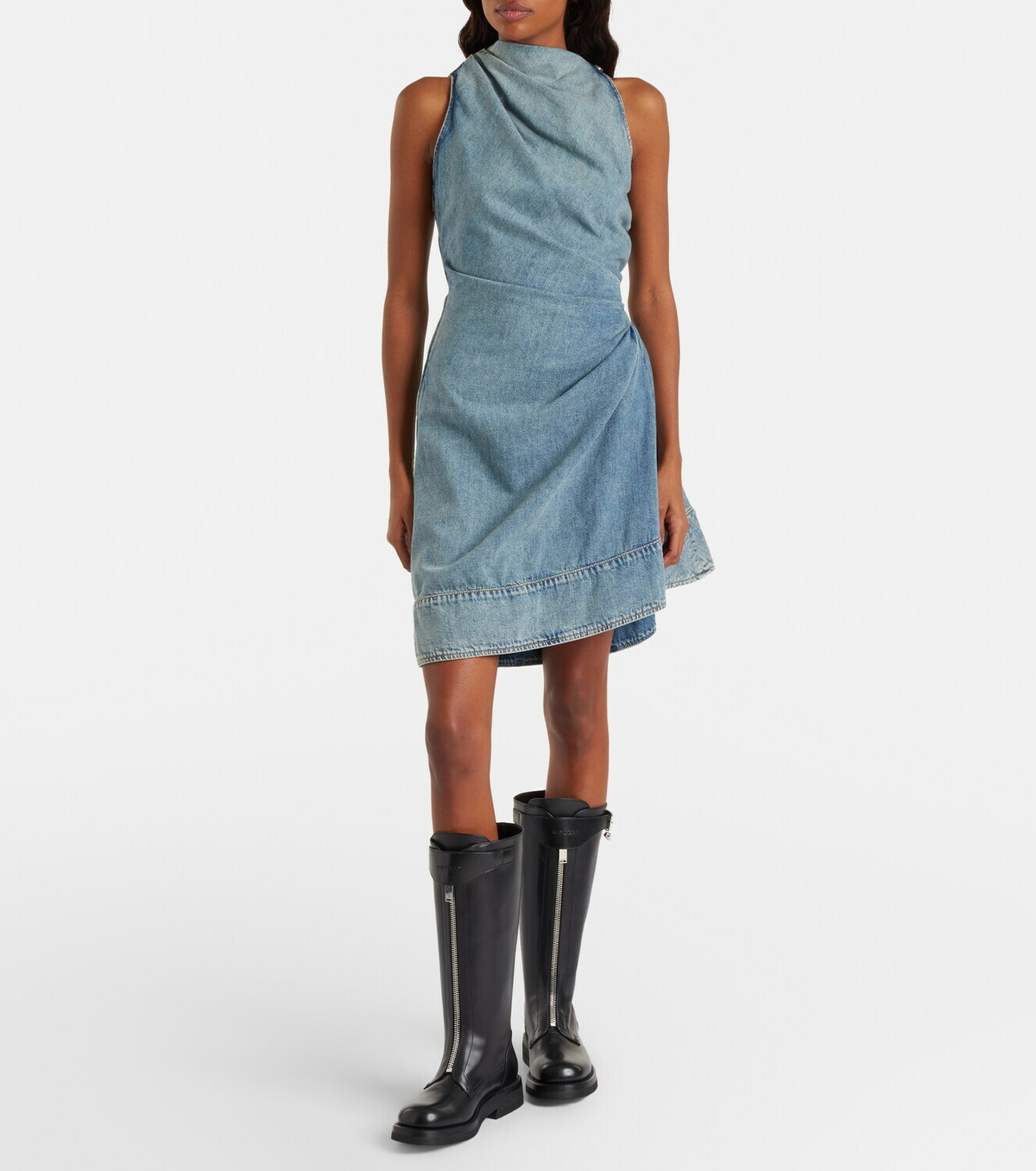McQueen Countryside leather knee-high boots
