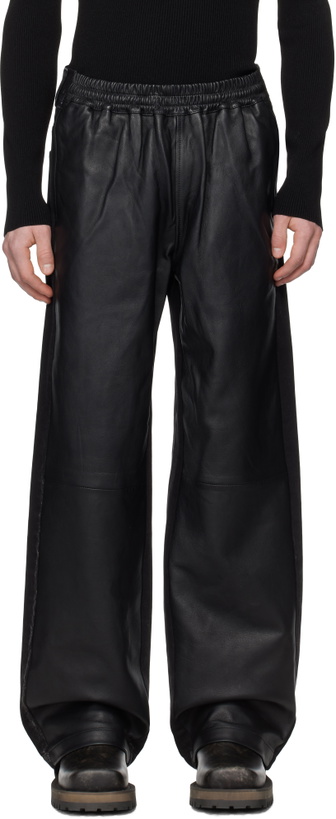Photo: Diesel Black P-Ochs Leather Pants