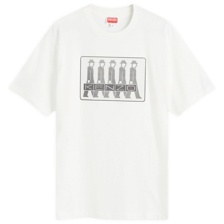 Photo: Kenzo Men's Business Holographic T-Shirt in White