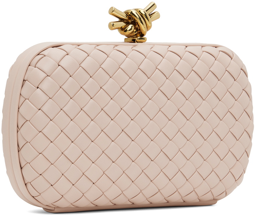 新品未使用 Bottega Veneta ピンクベージュ クラッチバッグ Bottega Veneta Pink Knot Clutch Bottega Veneta