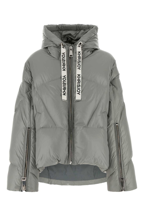 Photo: Khrisjoy Grey Nylon Down Jacket
