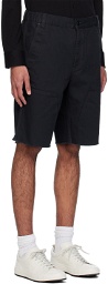 Hugo Black Raw Edge Shorts