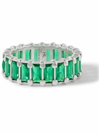 Hatton Labs - Sterling Silver Cubic Zirconia Ring - Green