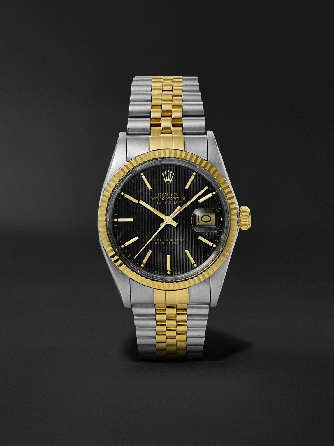 Stephanie Windsor - Rolex Vintage 1987 DateJust Automatic Stainless Steel and 18-Karat Gold Watch, Ref. 1601 (7'' wrist)