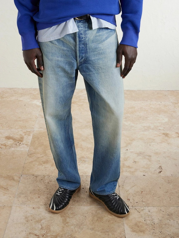 Photo: Valentino Garavani - Kicky Suede and Velvet-Trimmed Leather Sneakers - Black