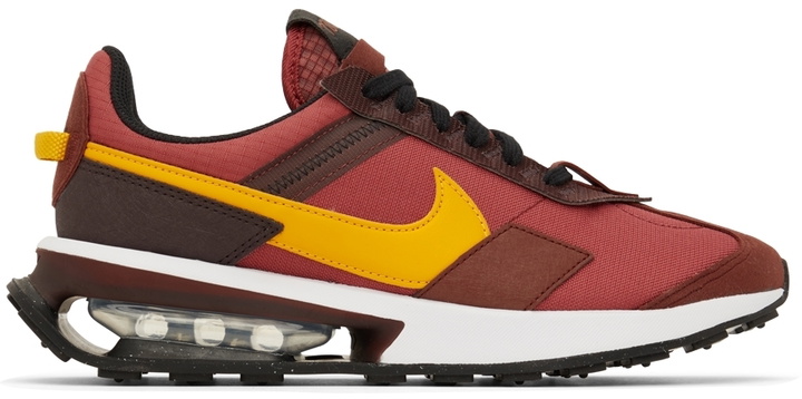 Photo: Nike Red & Brown Air Max Pre-Day Sneakers