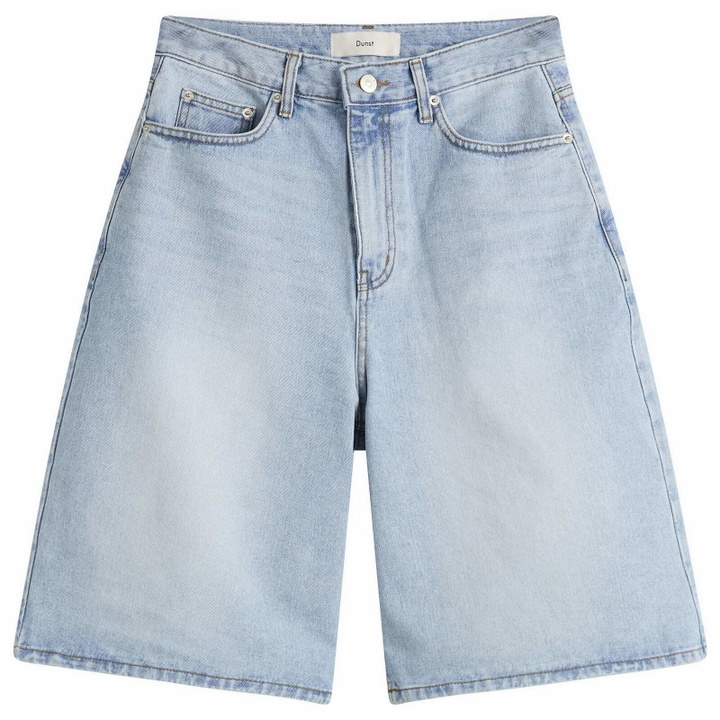 Photo: DUNST Women's Denim Shorts in Light Blue