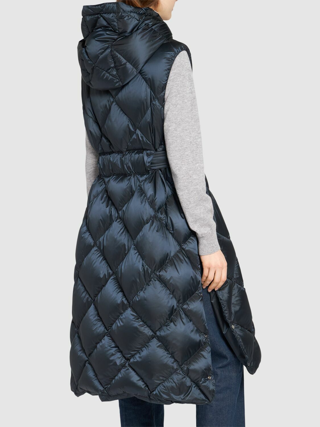 MAX MARA Tregil Waterproof Quilted Long Down Vest