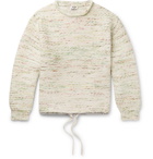 Acne Studios - Kropp Oversized Mélange-Knit Drawstring Sweater - Men - Green
