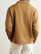 Les Tien - Yacht Cotton-Jersey Zip-Up Sweatshirt - Brown