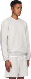 SKIMS Gray Fleece Lounge Classic Crewneck Sweatshirt