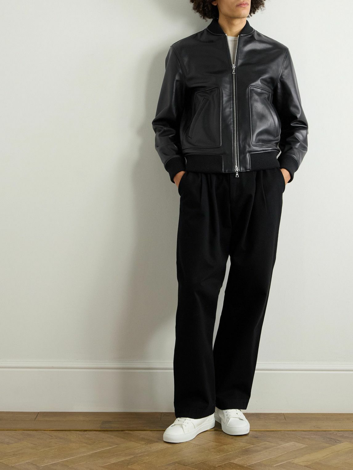 Officine Generaleレザージャケット ブラック（黒）系 Officine Generale(オフィシンジェネラル