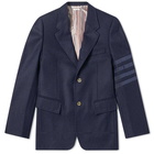 Thom Browne Wide Lapel Shetland Four Bar Blazer