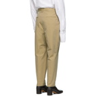 Juun.J Beige Pleated Trousers