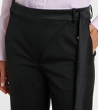 The Attico Virgin wool wide-leg pants