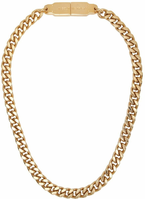 Photo: IN GOLD WE TRUST PARIS SSENSE Exclusive Gold USB Necklace