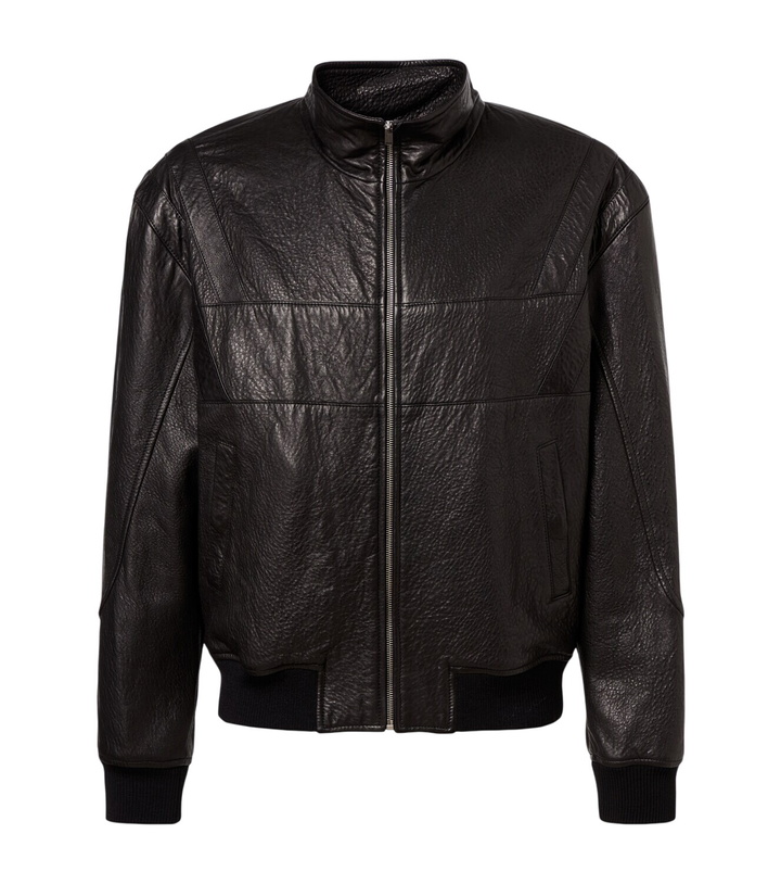 Photo: Saint Laurent Leather bomber jacket