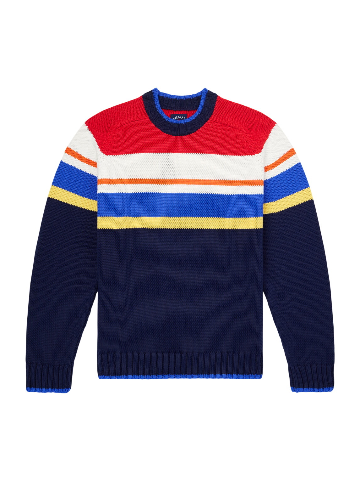 Noah Grey Sleeve Stripe Rugby Cardigan Noah NYC