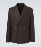Bode Double-breasted linen blazer